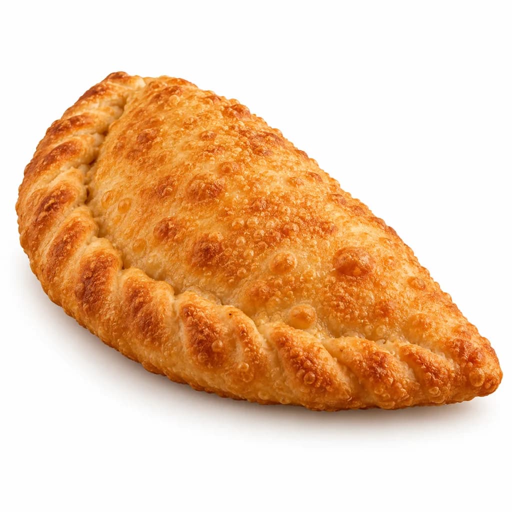 Calzone fritto cotto e mozzarella
