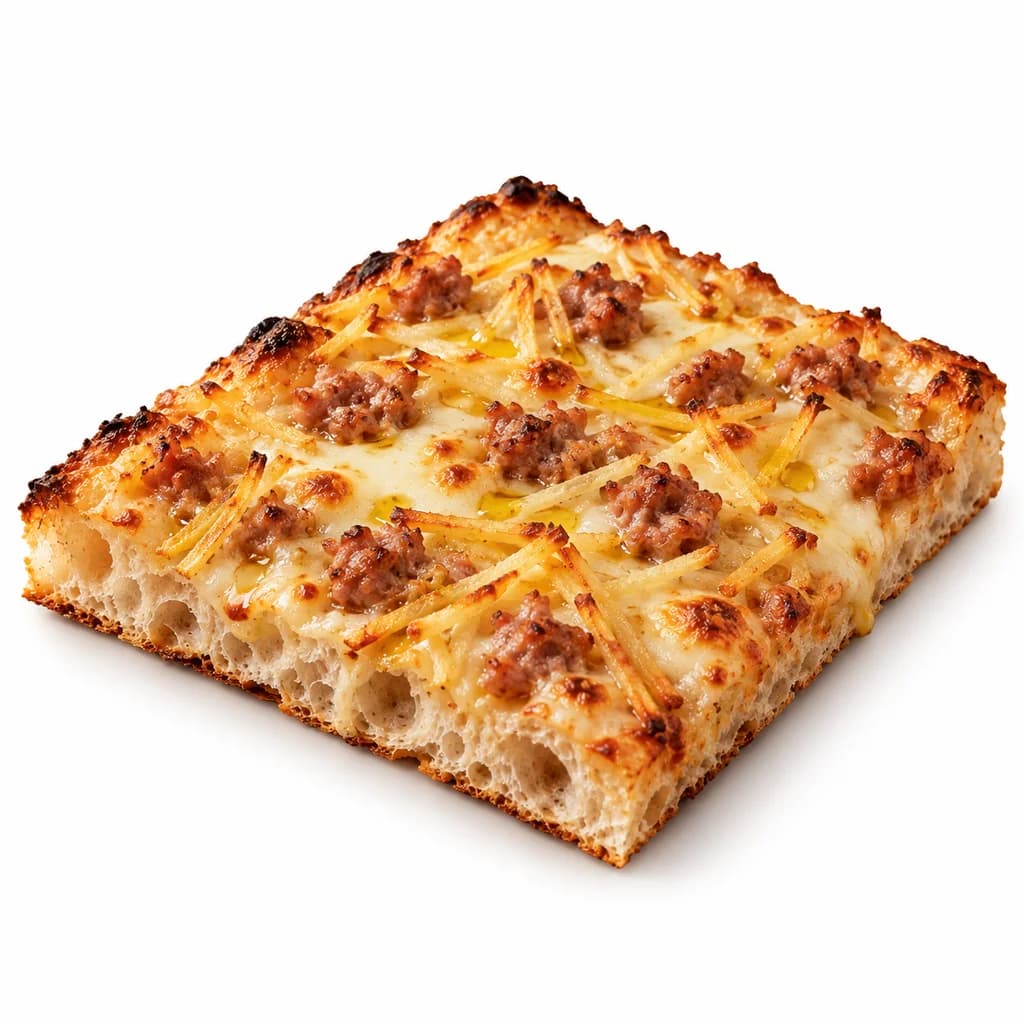 Patate julienne e salsiccia